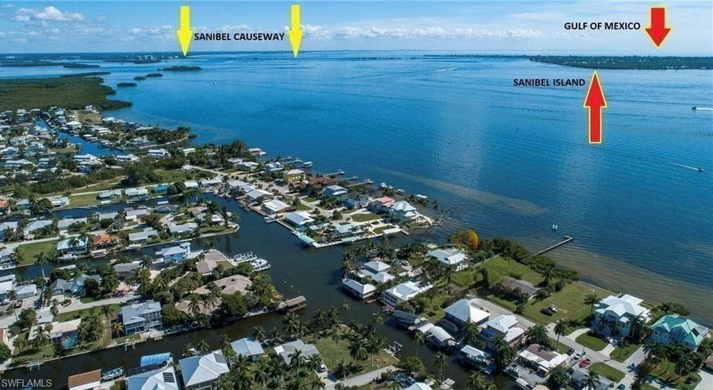 Waterways from nearby Pine Island Com. boat ramp