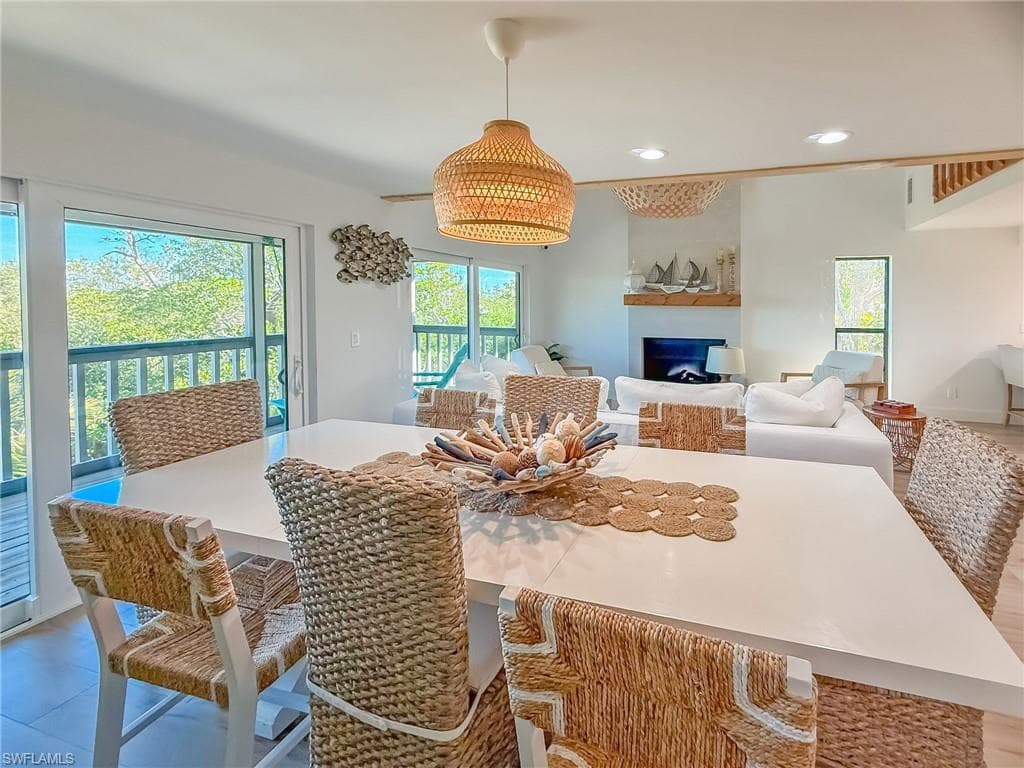 View of dining room