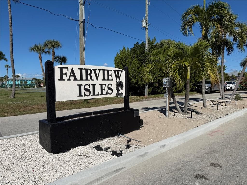 View of community / neighborhood sign at Entry Way