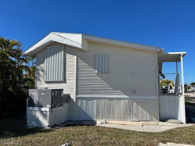 Rear view of property