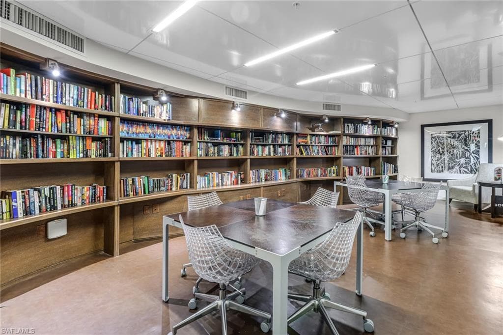 Community library located on the 2nd floor