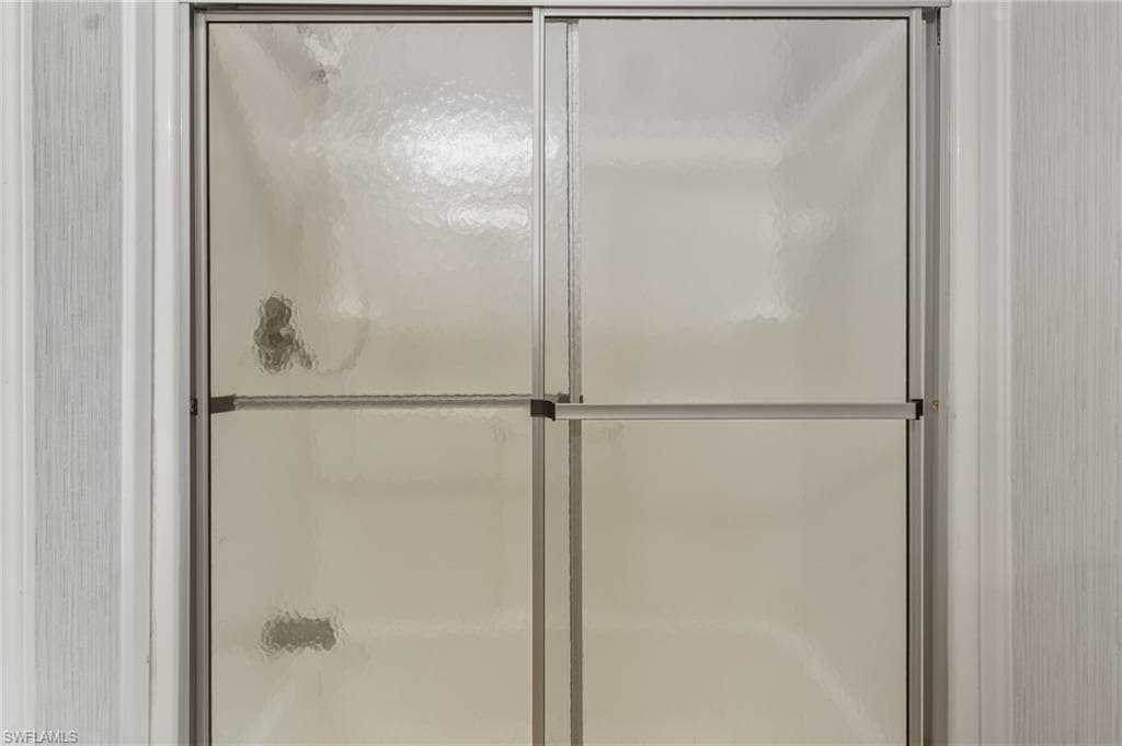 Bathroom with a shower stall