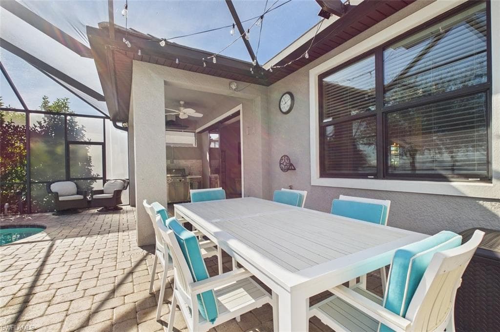 Screened Lanai w/Dining Area - View 2