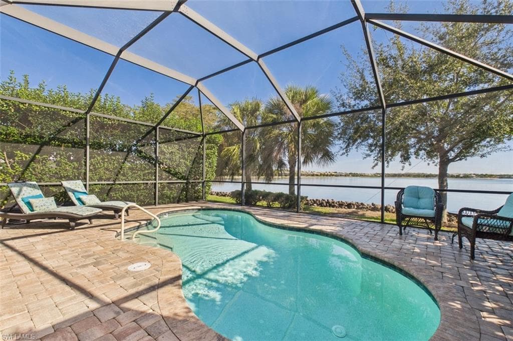 Pool Overlooking Large Lake