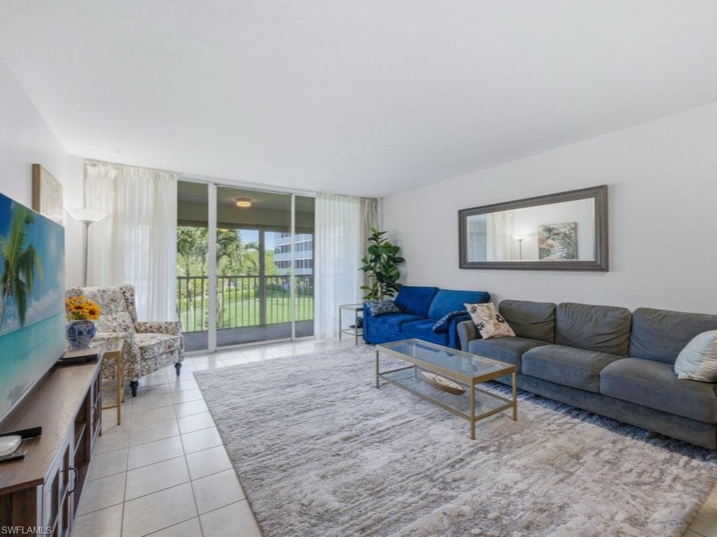 Main living area with plenty of room to have a sleeper sofa