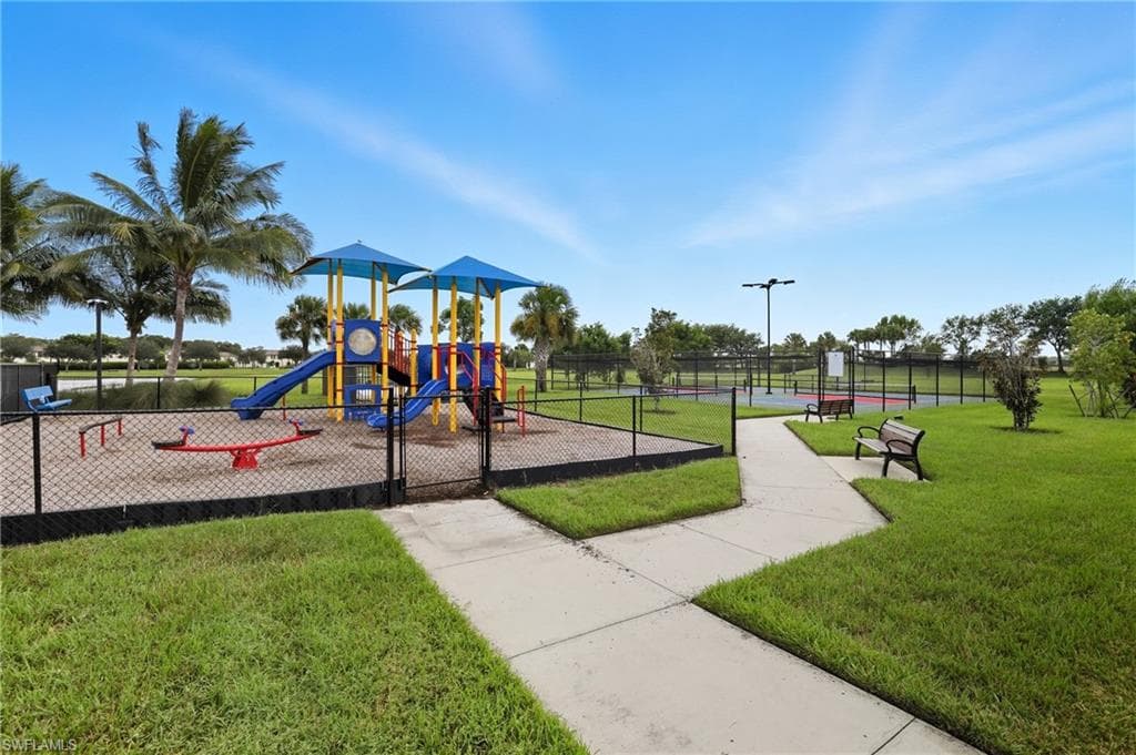 View of community playground