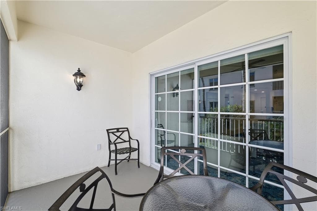 Balcony with a sunroom