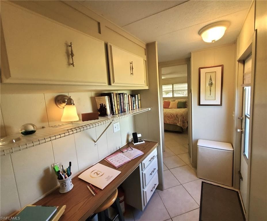 Handy office area in the rear of the home!