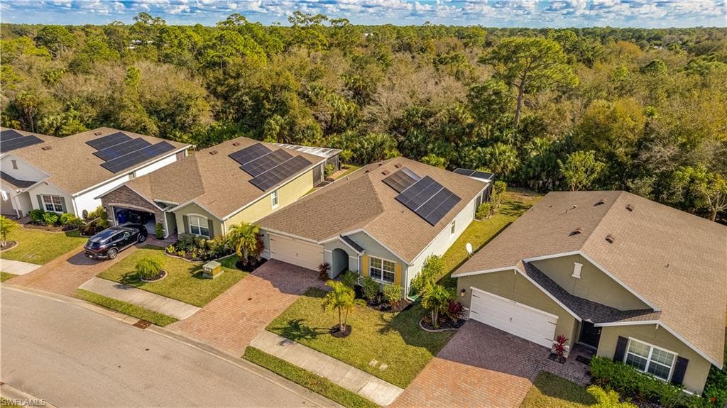 Aerial view of property and surrounding area