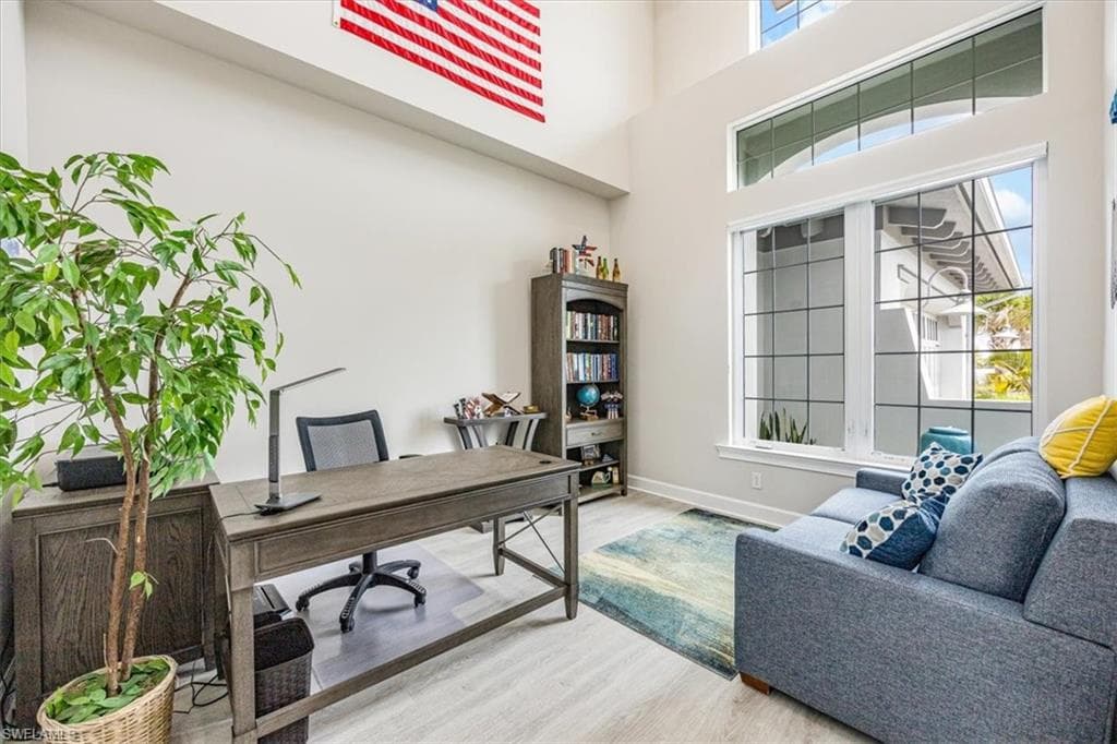 Den/flex 18ft ceiling