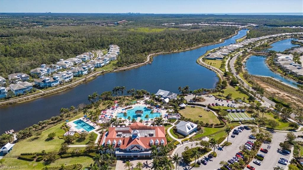 Aerial of clubhouse