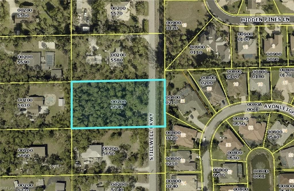Aerial overview of property's location