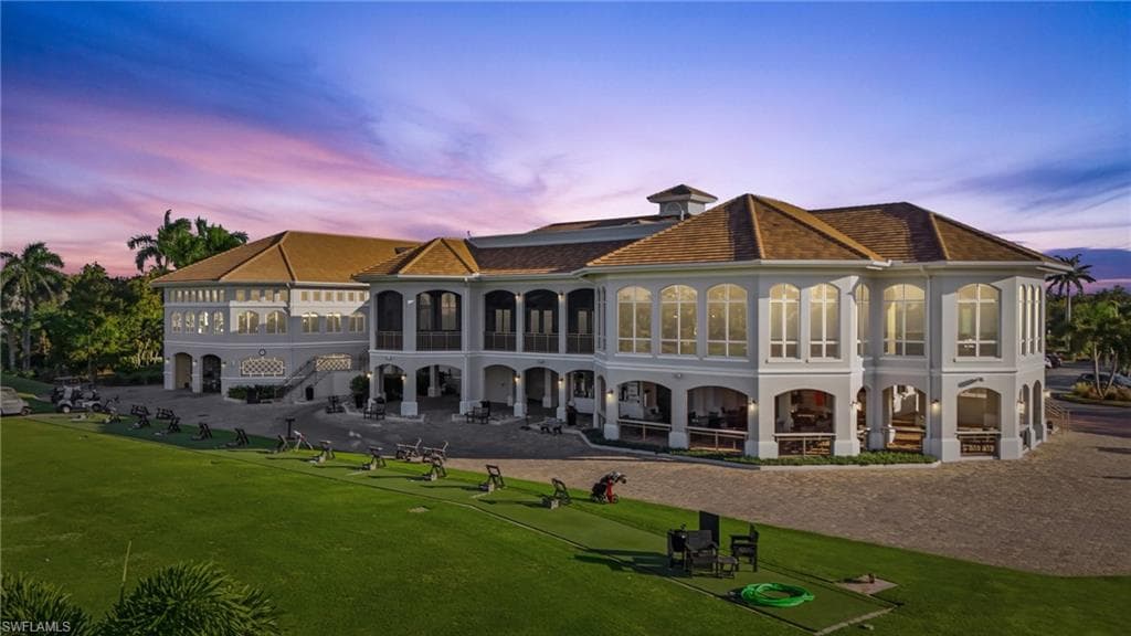 Clubhouse and driving range