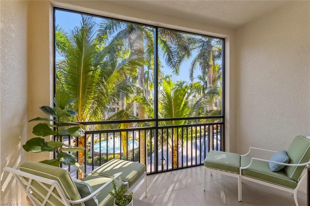 Balcony with a sunroom