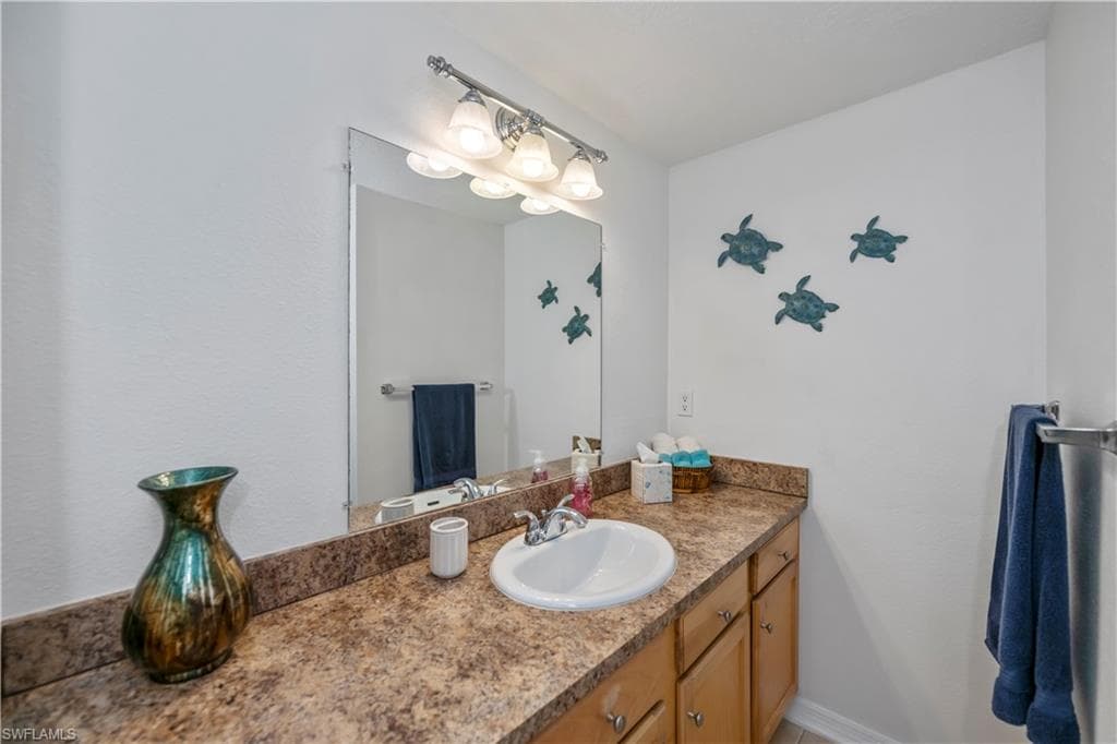 Bathroom with vanity