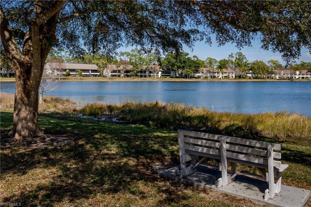 View of property's community featuring a water view and a residential view