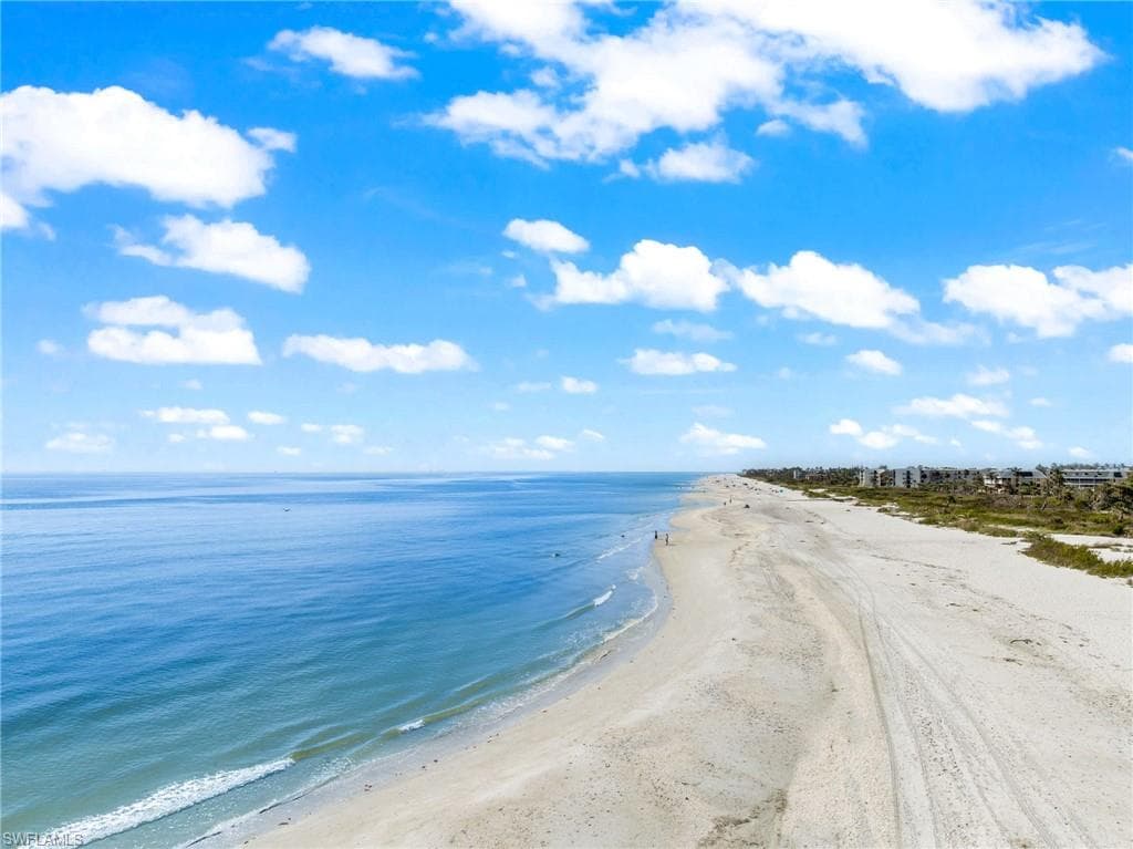 Water view featuring nearby beach