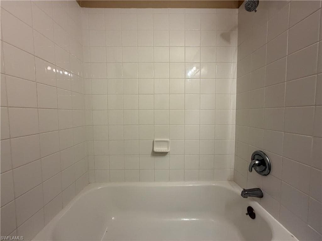 Bathroom with shower combination
