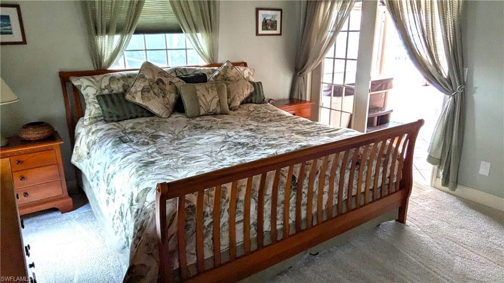 The Primary Bedroom Leads right onto the Pool Deck