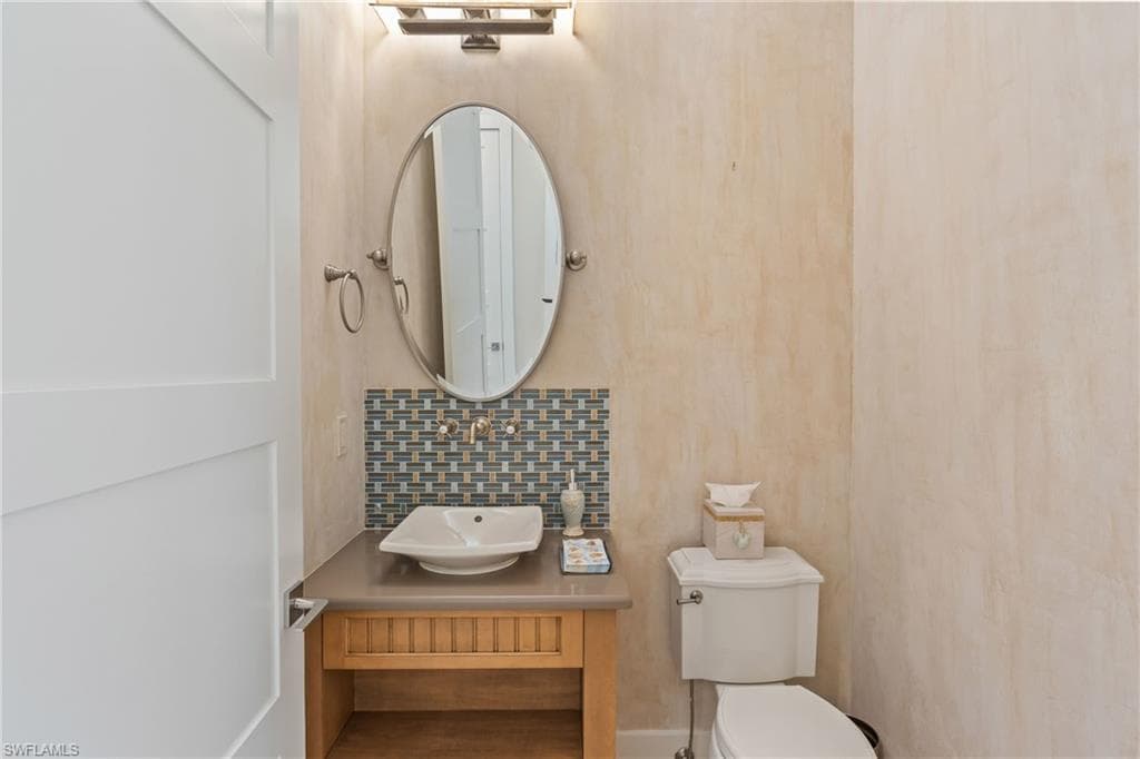 Upstairs hallway and guest bath.