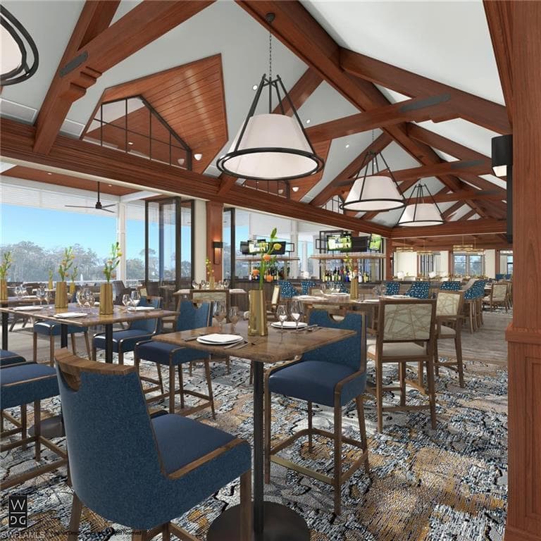 View of dining space