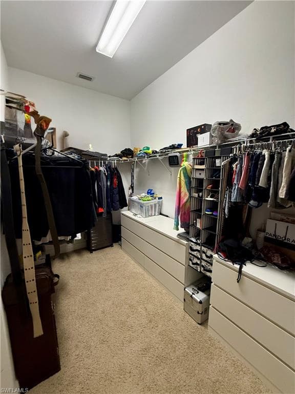 View of spacious closet