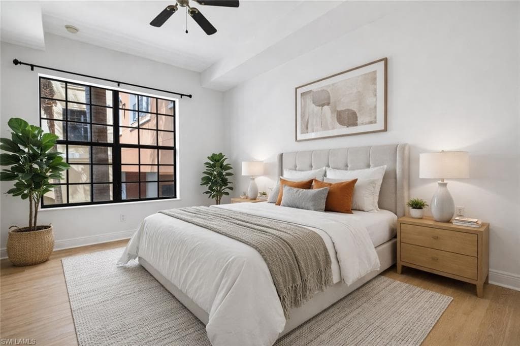 Virtually staged Guest room