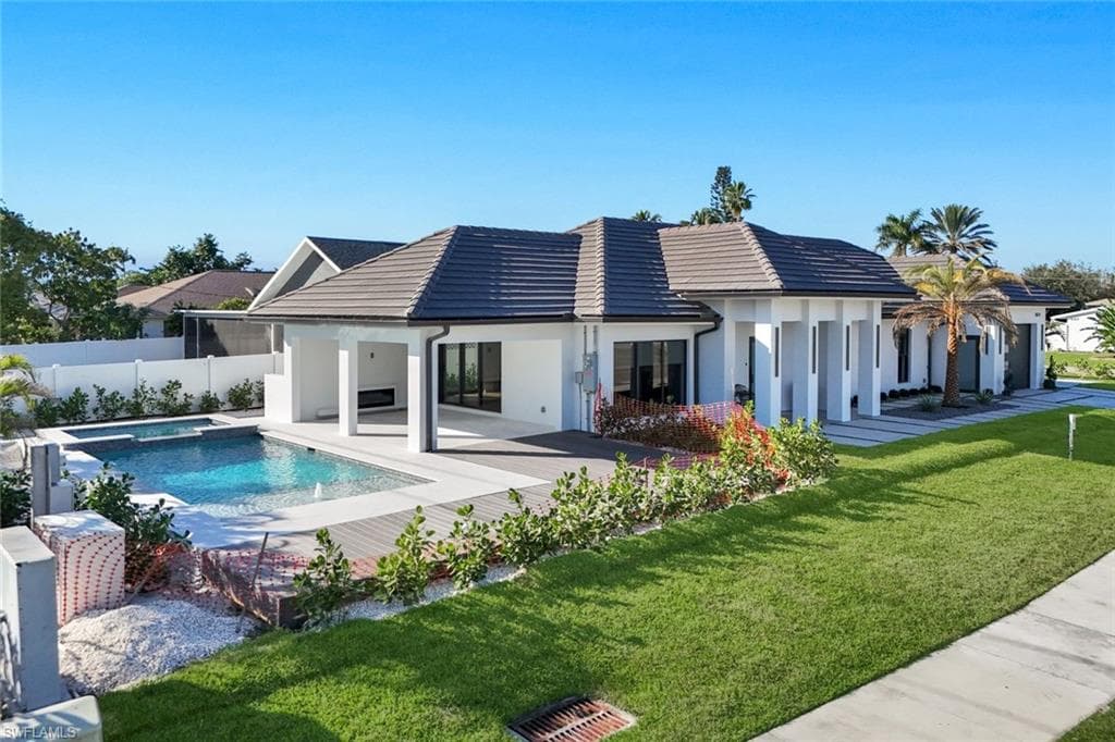 Gorgeous sunny pool with southern exposure