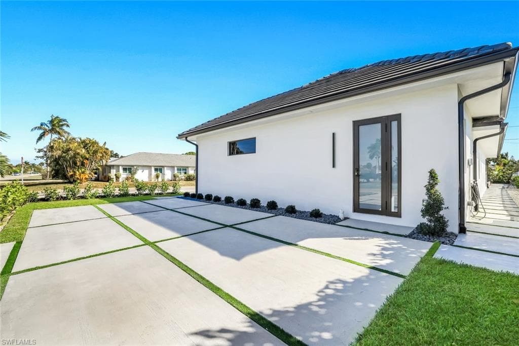 Side entrance to private den or bonus room or office