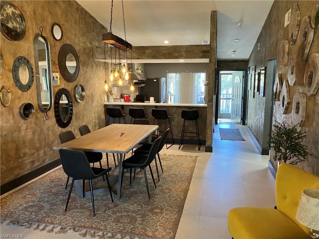 View of dining room