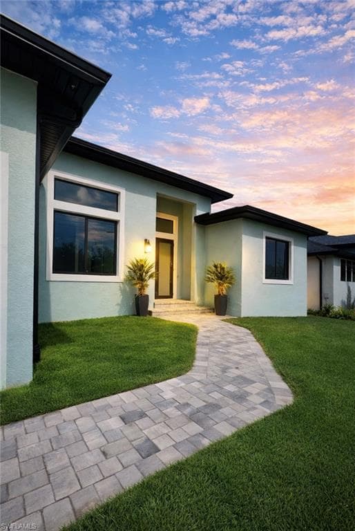 Front door of property (Rendered photo)