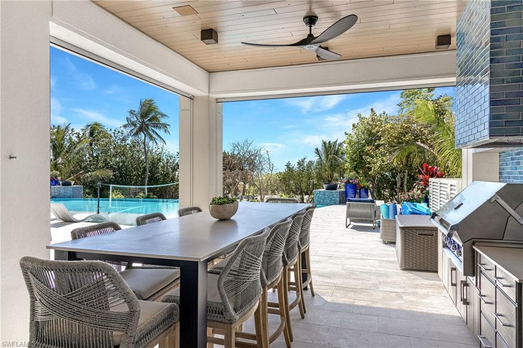 Outdoor kitchen and grill