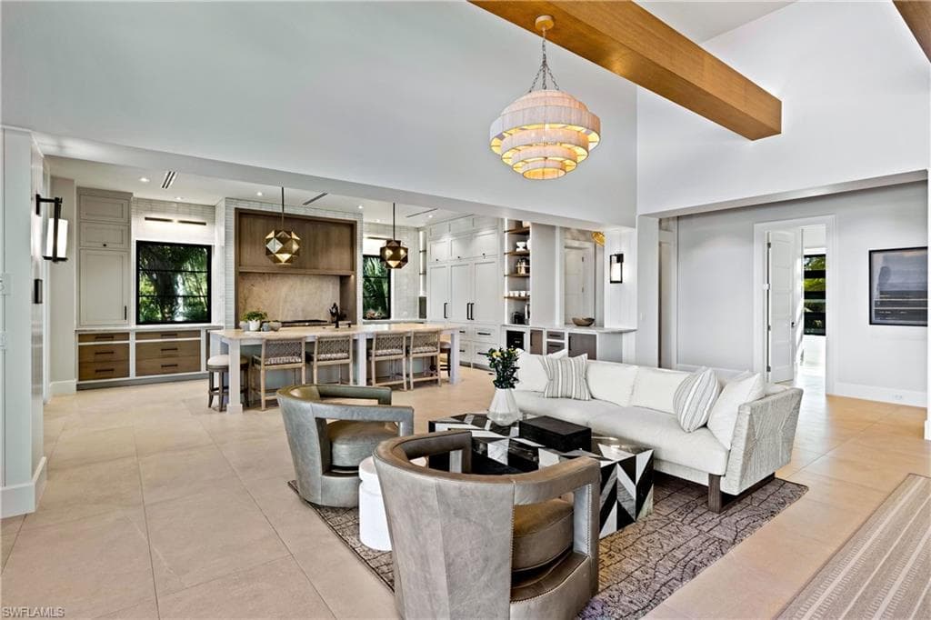 An intimate seating area
