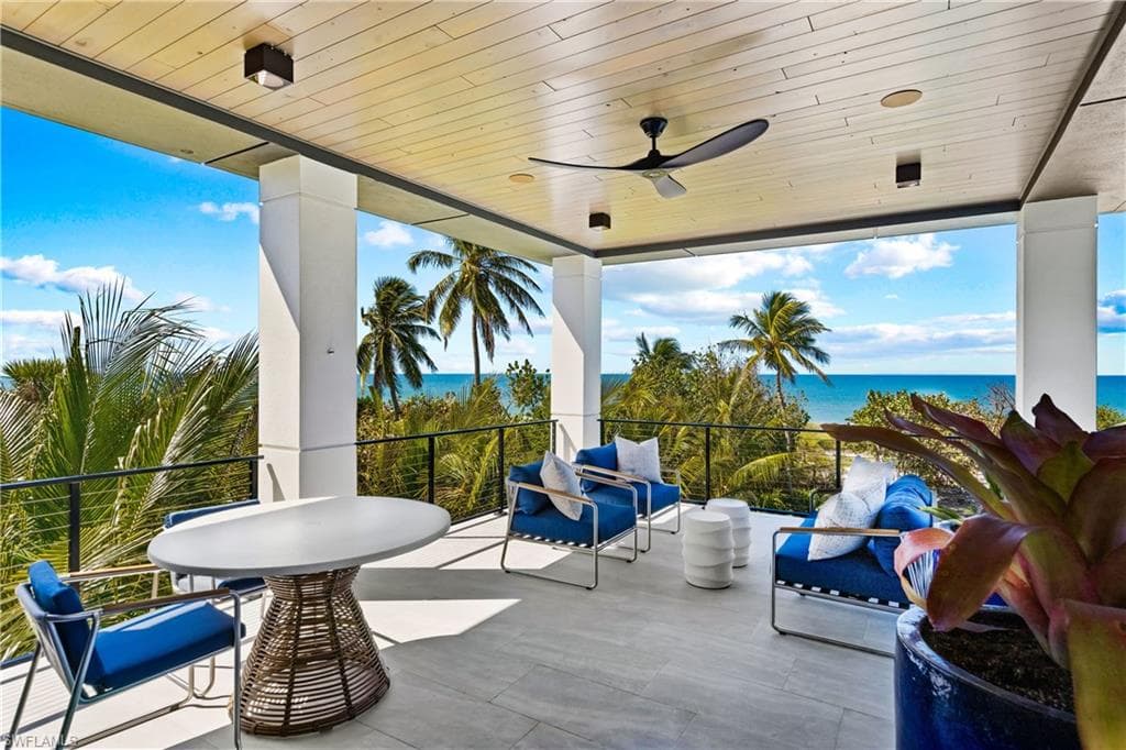 Numerous places to gather and enjoy the tropical breezes and amazing views