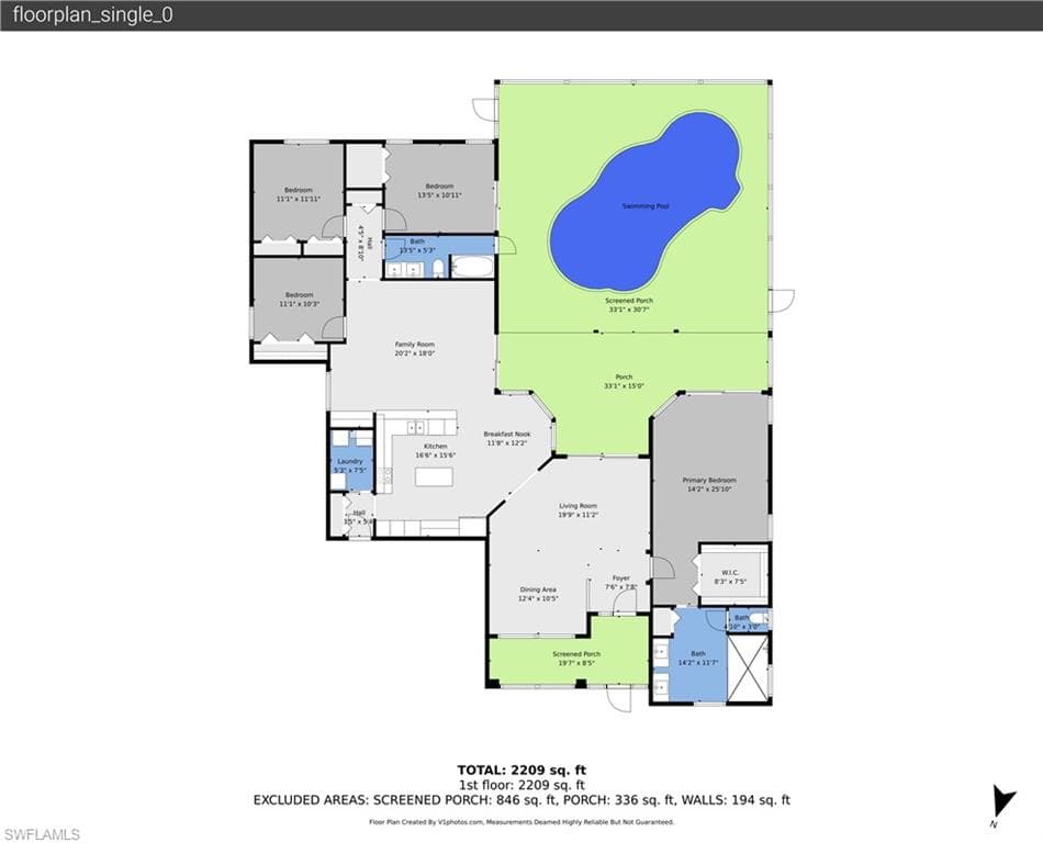 View of floor plan / room layout