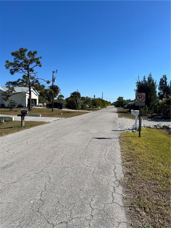View of asphalt street