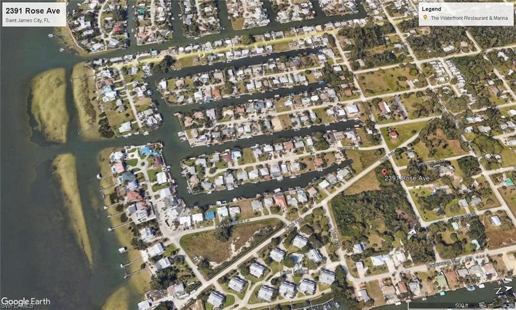 Aerial overview of property's location
