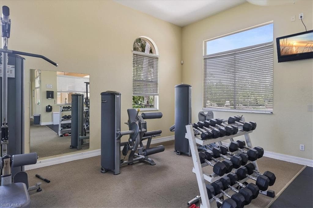 View of workout area