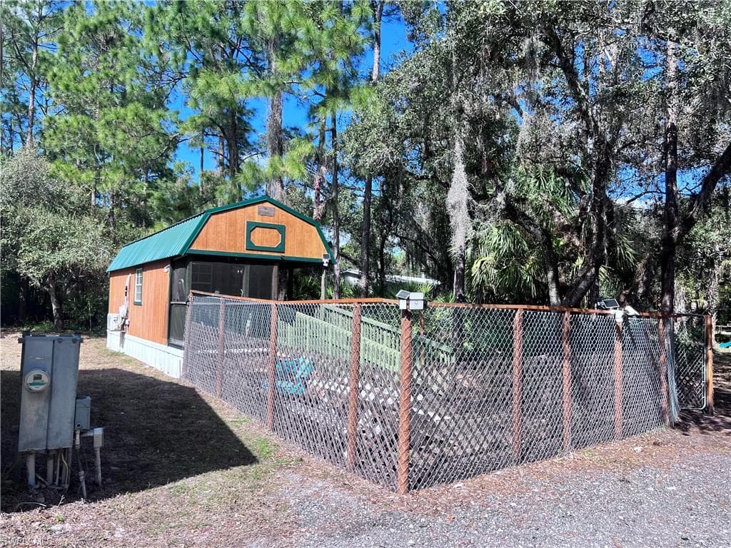 View of outdoor structure