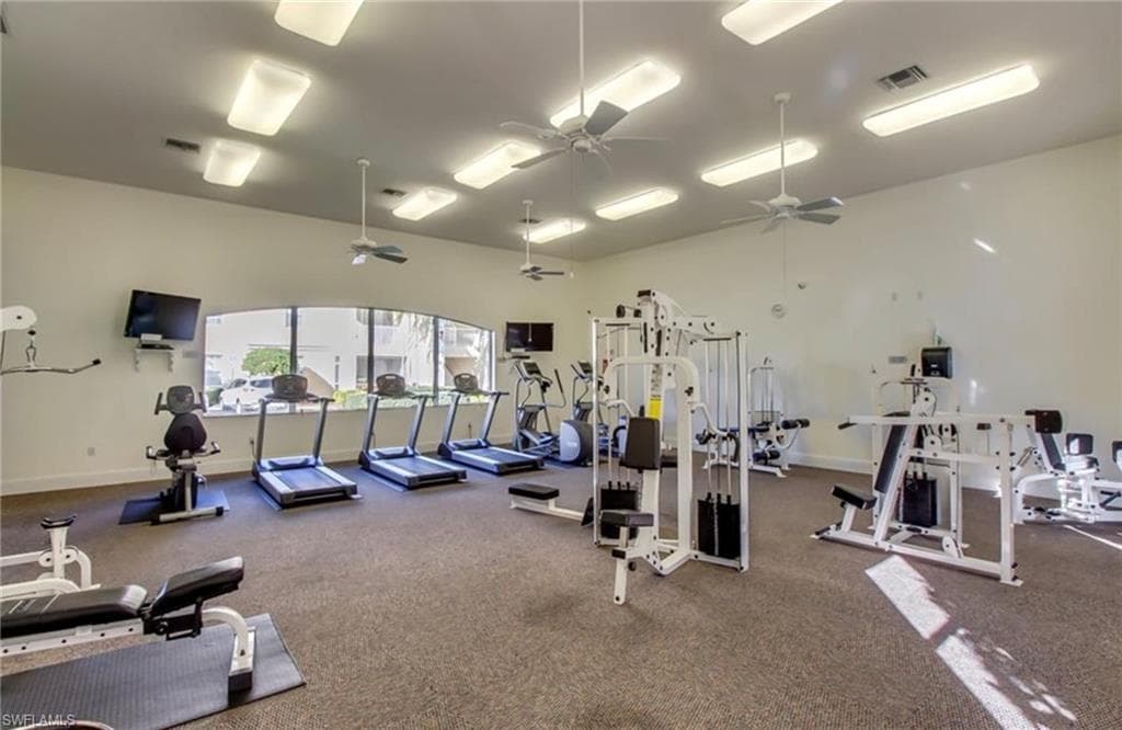 View of workout area