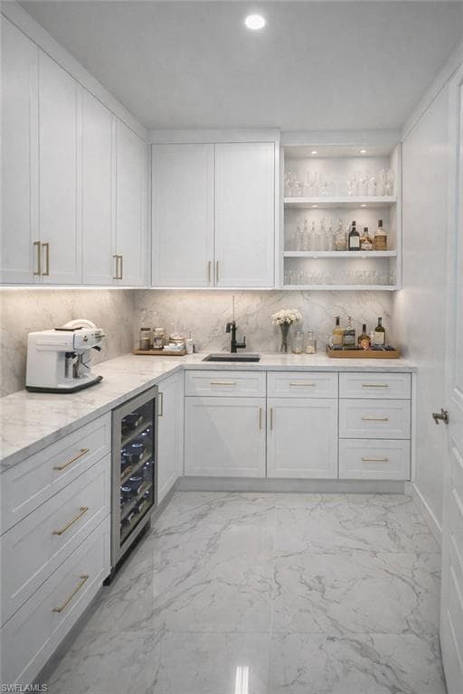 Virtually Staged Butler's Pantry
