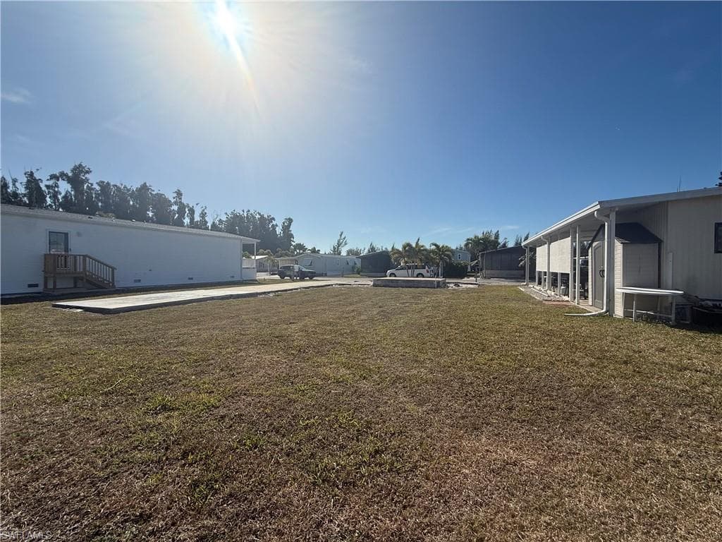 View of green lawn