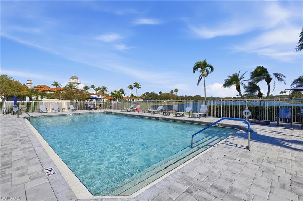 Resort style community pool available for residents and guests.