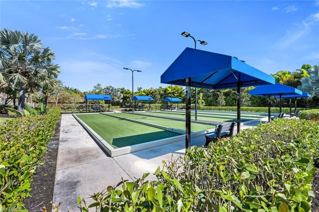 View of home's community with a game area
