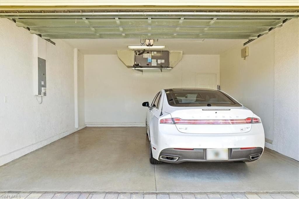 Garage with electric panel