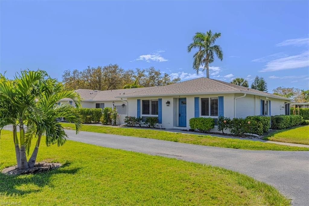 Front and side view of home