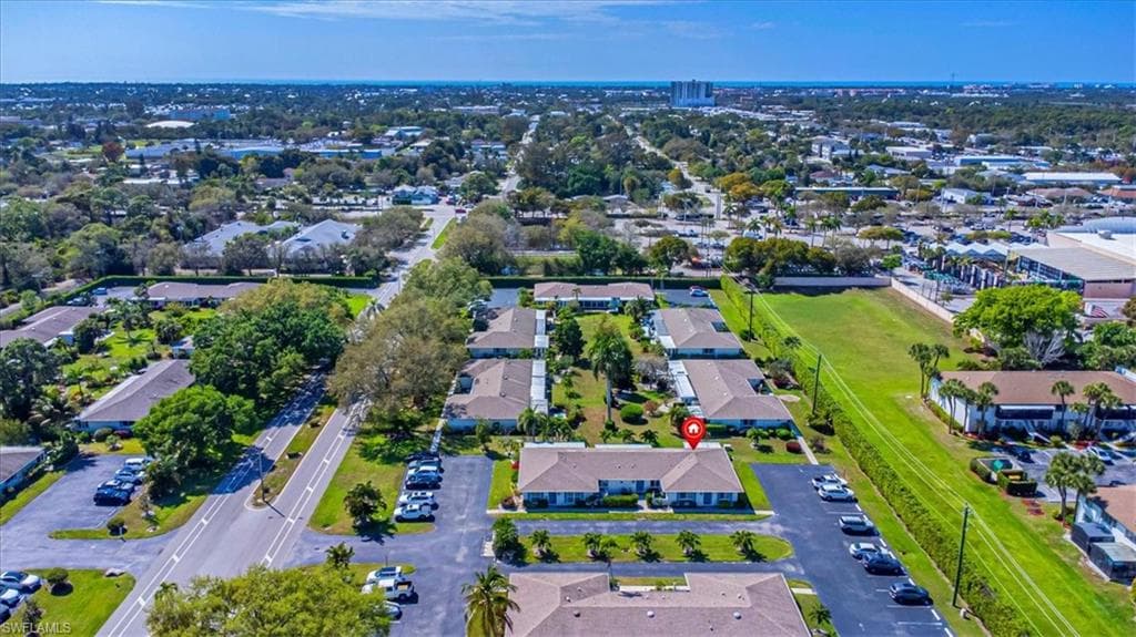 Aerial view of property's location
