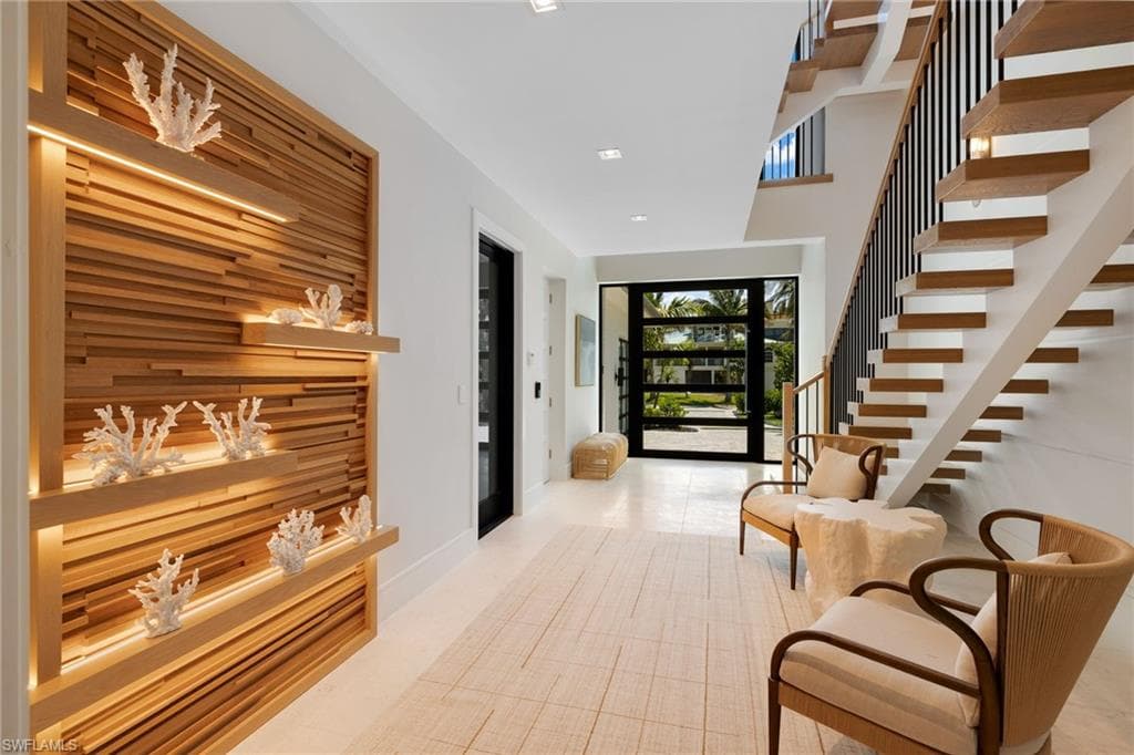 vestibule custom wall feature