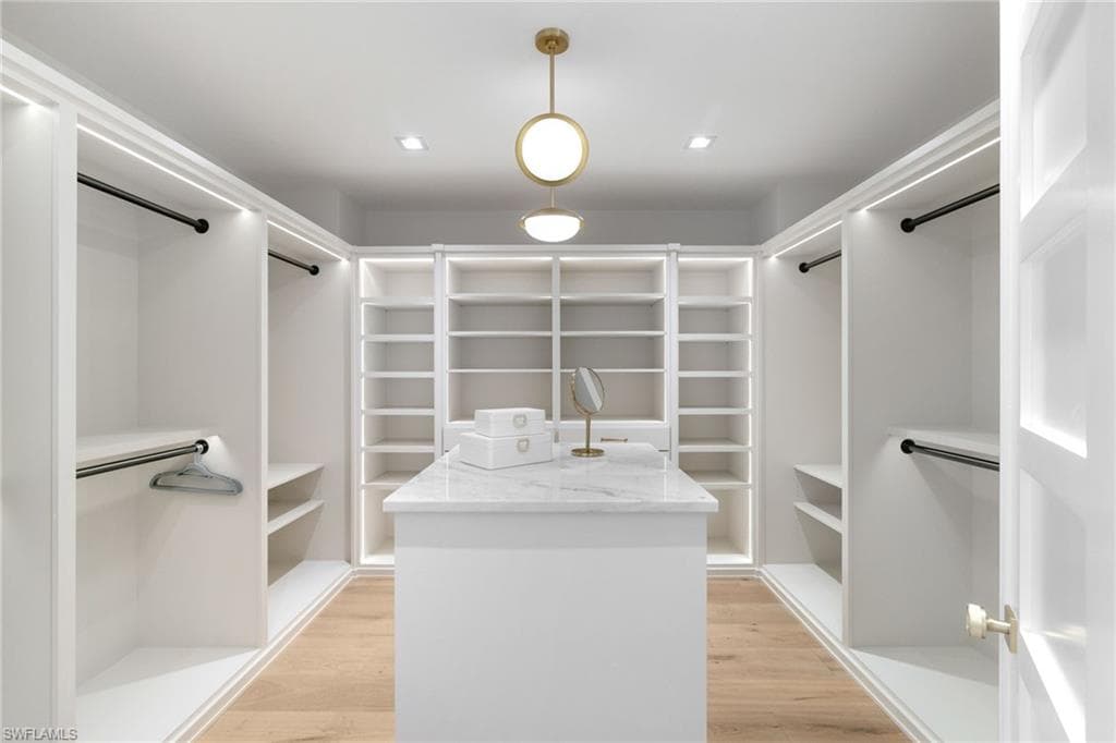 custom cabinetry highlighting the primary closets