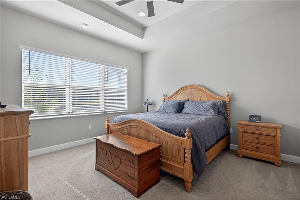 Primary bedroom w/ gorgeous water views